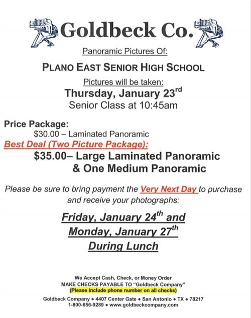 Senior Picture Information Senior Picture Information
